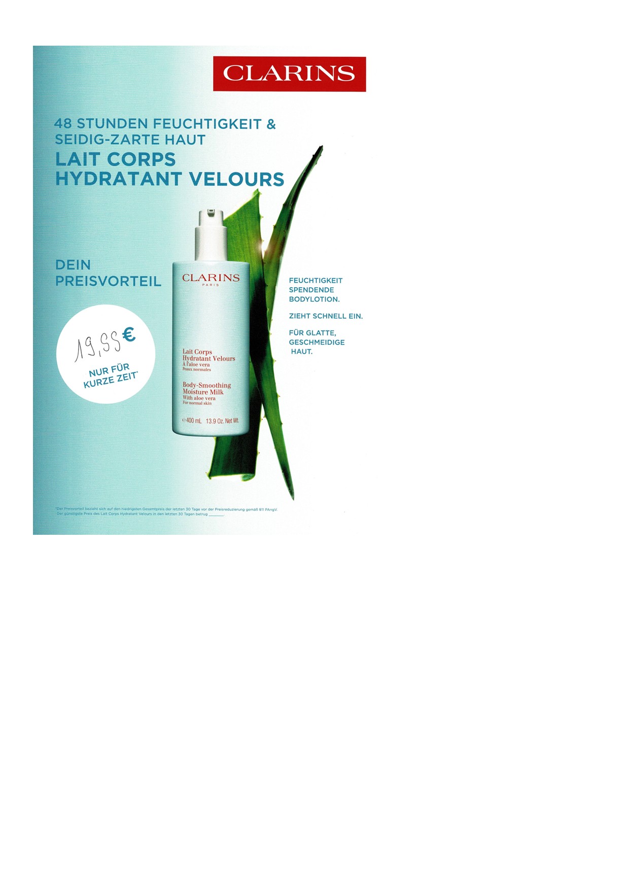Lait Corps Hydratant Velours