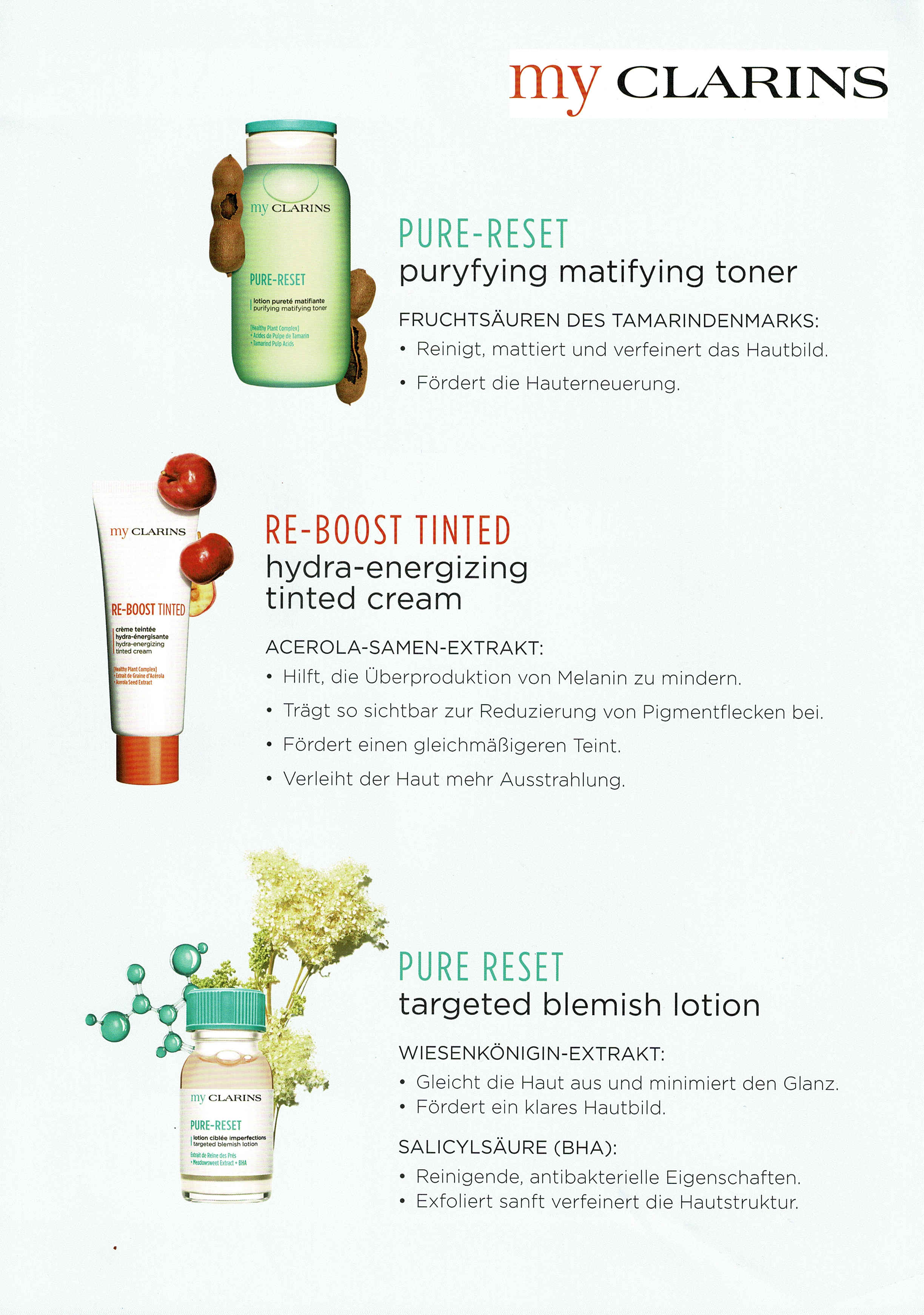 my CLARINS